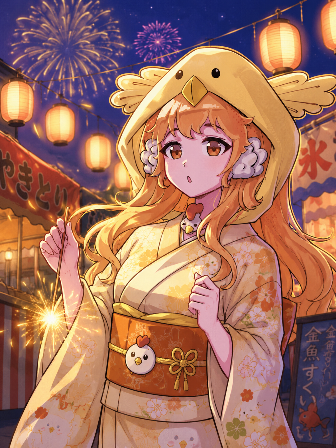 YCH: Matsuri Fireworks & Sparklers